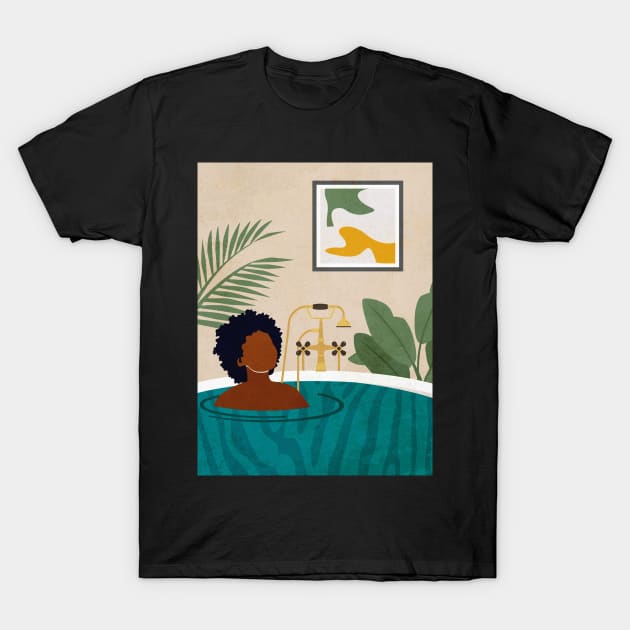 Bathtub Relaxation T-Shirt by DomoINK